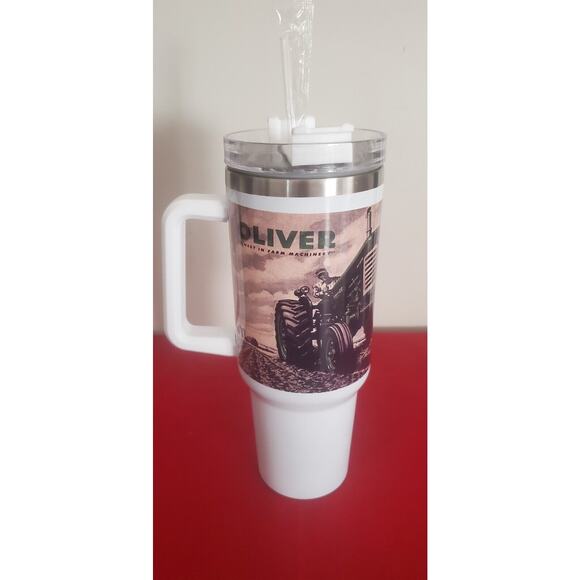 Oliver Super 88 Tractor Plowing 40 ounce Tumbler Stainless Steel